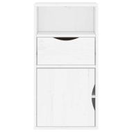 Страничен шкаф с чекмедже ODDA White 40x24x79 cm