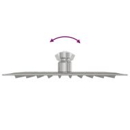 Дъждовна душ глава от неръждаема стомана 304 20x20 cm Square