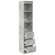 Висока дъска Concrete Grey 37,5x35x180 cm Инженерна дървесина
