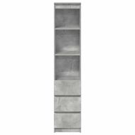 Висока дъска Concrete Grey 37,5x35x180 cm Инженерна дървесина