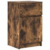 Нощни шкафчета 2 бр опушен дъб 39x35x65 см инженерно дърво