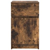 Нощни шкафчета 2 бр опушен дъб 39x35x65 см инженерно дърво