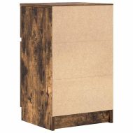 Нощни шкафчета 2 бр опушен дъб 39x35x65 см инженерно дърво