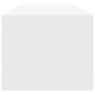 ТВ шкафове, 2 бр, бели, 100x31x25,5 см, инженерно дърво