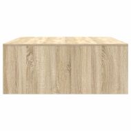 Масичка за кафе с чекмеджета сонома дъб 100x100x40 см