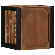 Нощни шкафчета 2 бр. многоцветен масивна дървесина възстановена