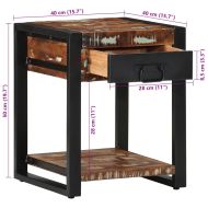 Странична маса Multicolour Масивна дървесина Reclaimed