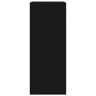 Шкаф за книги Черен 60x30x76,5 cm Инженерна дървесина