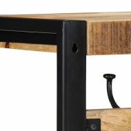 Закачалка за палта 80x35x35 cm Масивна груба дървесина Манго