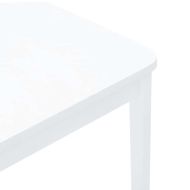 трапезни столове 2 бр. бяла масивна дървесина гума