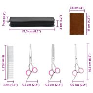 4 броя ножици за груминг на кучета Комплект от неръждаема