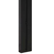 табла за глава 140 cm масивна дървесина акация и желязо