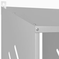 Кутия за гнездене на пилета с 2 отделения, галванизиран