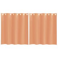 Пердета от воал с втулки, 2 бр, теракота