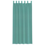 Пердета от воал с прът джобове, 2 бр, тюркоаз