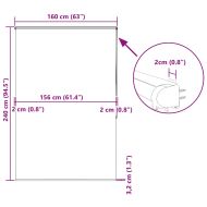 Ролетна щора за душ с касета 160x240 см Ширина на плата 156 см