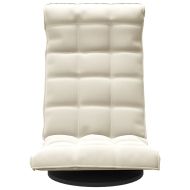 Въртящ се подов стол, кремав, кадифе