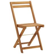 Сгъваем бистро комплект от 3 части с възглавници, акация масив