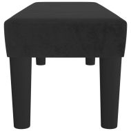 Пейка, черна, 100x30x30 см, кадифе