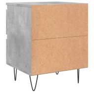 Нощно шкафче бетонно сиво 40x35x50 см инженерно дърво