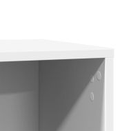 Заграждение за котешка тоалетна бял 80x50x45 см инженерно дърво