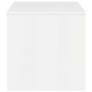 ТВ шкаф, бяло със силен гланц, 100x40x40 см, ПДЧ