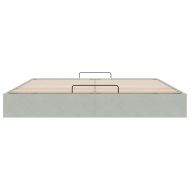 Османска рамка за легло без матрак, светлосива 180x200см кадифе