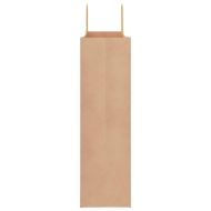 Хартиени торбички 250 бр с дръжки кафяви 54x15x49 см