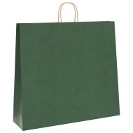 Хартиени торбички 250 бр с дръжки зелени 54x15x49 см