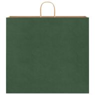 Хартиени торбички 250 бр с дръжки зелени 54x15x49 см