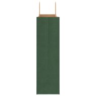 Хартиени торбички 250 бр с дръжки зелени 54x15x49 см
