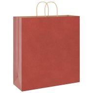 Хартиени торбички 250 бр с дръжки червени 45x17x48 см