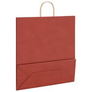 Хартиени торбички 250 бр с дръжки червени 45x17x48 см