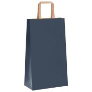 Хартиени торбички 50 бр с дръжки сини 21x11x36 см