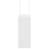 Хартиени торбички 250 бр с дръжки бели 15x8x21 см