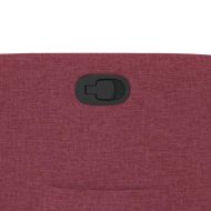 Изправящ реклайнер стол, виненочервен, текстил