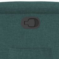 Изправящ реклайнер стол, тъмнозелен, текстил