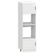 Комплект кухненски шкафове, 7 части, "Lucca", бяло гланцово инженерно дърво