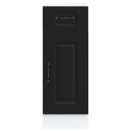 Кухненски шкаф, "Kalmar", черен, инженерно дърво