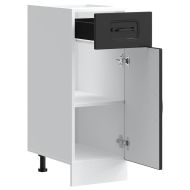 Кухненски шкаф, "Kalmar", черен, инженерно дърво