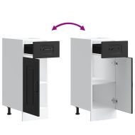 Кухненски шкаф, "Kalmar", черен, инженерно дърво