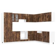 Комплект кухненски шкафове от 14 части Porto, инженерно дърво