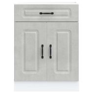 Кухненски шкаф, "Kalmar", бетонно сив, инженерно дърво