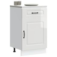 Кухненски шкаф, "Kalmar", бял гланц, инженерно дърво