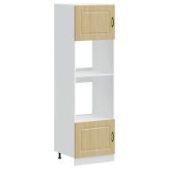 Шкафове за фурна, 2 бр. "Kalmar", дъб сонома, инженерно дърво