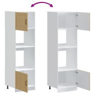 Шкафове за фурна, 2 бр. "Kalmar", дъб сонома, инженерно дърво