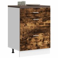 Кухненски шкаф "Lyon" опушен дъб, инженерна дървесина