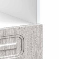 Шкаф за фурна, Kalmar, сив сонома, инженерно дърво