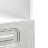 Шкаф за фурна, Kalmar, бетонно сив, инженерно дърво