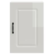 Кухненски стенен шкаф, Kalmar, бял гланц, инженерно дърво